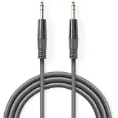 Nedis Audiokabel, kompensiert, 6,35 mm, Stecker: 6,35 mm, Ma.