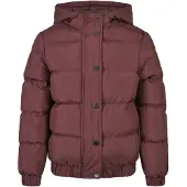 Urban Classics UCK1756 - Girls Hooded Puffer Jacket cherry 122/128