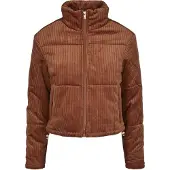 Urban Classics Winterjacke "Damen Ladies Corduroy Puffer Jacket" 1 Stk. tlg. ohne Kapuze