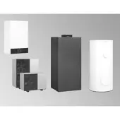 Viessmann Paket Vitocal 150-A Hybrid A13 400V AF mit VC 300 CU3A 26kW, Speicher 250 Ltr - Z033074