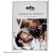 Alfo. Emotions 9x13 cm silber-matt Porträtrahmen