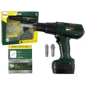 Lean Toys DIY grüner Akku-Bohrer