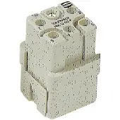 Harting Han Q5/0 Buchseneinsatz (F) Crimp- / Schraubanschluss (PE), 5-polig+PE 230V/400V, 16A - 1 Stück