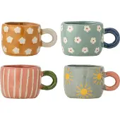 Bloomingville – Nini Tasse – mehrfarbig – 4er-Set – Multipack