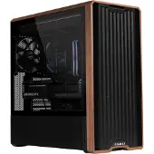 Lian Li Lancool LAN217X, Midi Tower, PC, Schwarz, Holz, ATX, EATX, SSI EEB, Stahl, Gehärtetes Glas, Holz, 18 cm