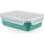 EMSA Clip & Close, Box, Rechteckig, 0,8 l, Blau, Transparent, Polypropylen (PP), Thermoplastisches Elastomer (TPE), Deutschland