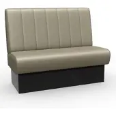 BIG Möbel Bistro Sitzbank Classic | 100 cm | Kunstleder in Taupe | Vertikal | Dinerbank