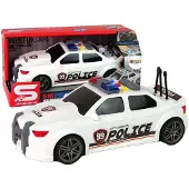 Leantoys Lean Auto Sportowe Policja 1:16 Bia?y D?wi?k