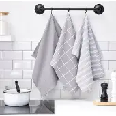 TODAY 3er-Set: Geschirrtücher "Essential Acier" in Grau - (L)70 x (B)50 cm | Gr.: onesize