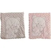 Bigbuy Fun Babydecke Mit Doppelt Gesticktem Bär 100x75 Cm