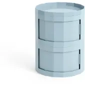 HAY Facet Cabinet 20 Beistellschrank, hellblau, ABS - , Facet Cabinet 20, Blau, für Wohnzimmer, Kunststoff, Modern