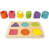 Janod I Holzformen &-klänge-6-teiliges Puzzle