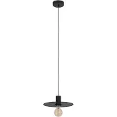 Eglo Pendelleuchte Esstisch Ikeston, Hängelampe für Wohnzimmer und Esszimmer, Metall Esszimmerlampe mit Streckgitter, Lampe hängend mit E27 Fassung