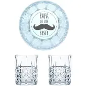 Nachtmann Whiskyglas mit Gravur Papa Ist Der Beste, 2er Set
