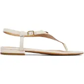 Ralph Lauren Damen Sandalen Everley 2 Flat Sandal - Wit - Größe 37