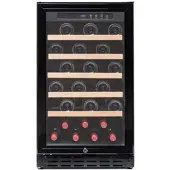 Vinobox Grand Cru 40 Flaschen. Schwarzer Weinkühlschrank 1 Zone