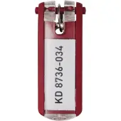 Durable Nøgleskilte til Durable Keybox rød 65x25mm - (6 stk.)