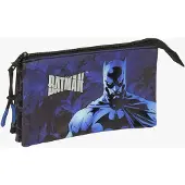 Batman Dreifach-Federmäppchen, Schwarz
