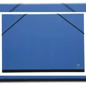 Clairefontaine 10x Zeichenmappe mit Gummizug 37x52 cm - Mitternachtsblau 144702C