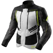 Rebelhorn Hardy 3.0 wasserdichte Motorrad Textiljacke, schwarz/grau/gelb, M