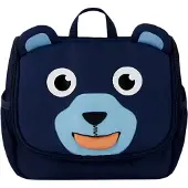 Affenzahn - Kid's Toiletry Bag Bär - Kulturbeutel Gr 2 l blau