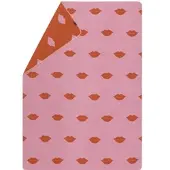 David Fussenegger Wohndecke Silvretta 'Red Lips' 140 x 200 cm Rosa