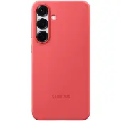 Samsung Original Galaxy S25 Plus Hülle - Silikon - Backcover/Soft Case - Rot