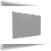 Allboards Filztafel Grau 90x60cm, Alurahmen