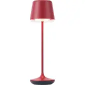 QAZQA Tischleuchte Rot inkl. LED IP65 Wiederaufladbar mit Ladestation - Treble