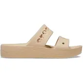 Crocs Baya Damen Flipflops Sandalen aus Kunststoff in Beige, Modell 208188212