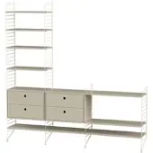 String Sideboard Regal Kombination Beige Beige