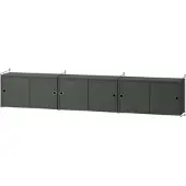 String Sideboard wandhängend Schwarz Dunkelgrau