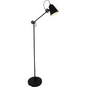 Anne Light & Home Stehleuchte Dolphin 1-flammig Schwarz Matt/ Weiß 28x28cm