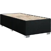 Syfax Bettgestell ohne Matratze Schwarz 80x200 cm Stoff