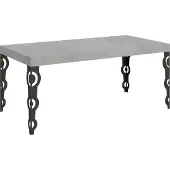 Itamoby Karamay Ausziehtisch 200/460x90 cm Beton Anthrazit Beine