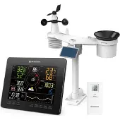 Bresser 4CAST MD Profi WLAN Wetterstation Funk mit 7 in 1 Außensensor