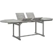 Syfax Garten-Esstisch (160-240)x100x75 cm Massivholz Akazie