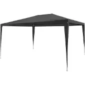 Syfax dkd-home-decor Partyzelt 3 x 4 m Anthrazit UV-beständig wasserfest