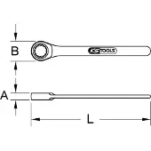 Ks Tools Ringschlüssel 964.1055 80mm Edelstahl 1950g
