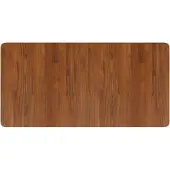vidaXL Waschtischplatte Dunkelbraun 100x50x2,5 cm Massivholz Behandelt