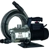 T.I.P. Gartenpumpe Clean Jet 1000 Plus mit Ansauggarnitur, Fördermenge: 3.300 l/h, Leistung: 800 W, Förderhöhe:46 m