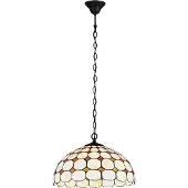 Rabalux 8076 Kronleuchter 2 Spots Marvel, E27, bronze-silber-mehrfarbig, rund, Klassisch, ø400mm