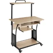 TecTake Schreibtisch Fife 80 x 65,5 x 130,5 cm