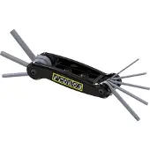 Pedro´s Multifunktionswerkzeug Folding Hex, 8 Funktionen, Schwarz