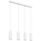 Globo Lighting Hängeleuchte Metall weiß, 4x GU10