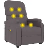 Syfax Massagesessel Grau Kunstleder