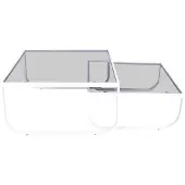 Venture Home Tisch Rocker Weiß