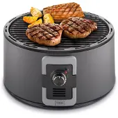 Trebs Tragbarer Holzkohlengrill 35 cm Schwarz 99335