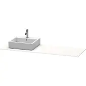 Duravit Konsole XSQUARE 16x1600x550mm m Auss li weiß seidenmatt links weiß seidenmatt
