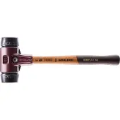 HALDER Schonhammer Durchmesser 50mm 1170g Simplex Gummi / schwarz mit Holzstiel - 3002050